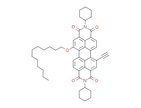 N,N-dicyclohexyl-1-dodecyl-7-ethynyl-perylene-3,4,9,10-tetracarboxydiimide