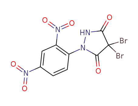 4,4-dibromo-1-(2',4'-dinitrophenyl)pyrazolidine-3,5-dione