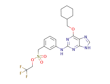 2,2,2-trifluoroethyl 3-(6-cyclohexylmethoxy-9H-purin-2-ylamino)phenylmethanesulfonate