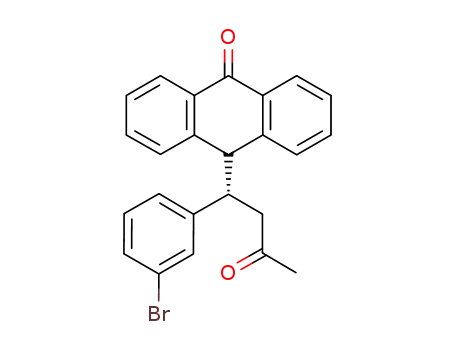 Molecular Structure of 1236557-10-0 ((S)-9-(1-(3-bromophenyl)-3-oxobutyl)anthracen-10(9H)-one)