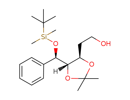 2-{(4R,5S)-5-[(R)-{[(tert-butyl)(dimethyl)silyl]oxy}(phenyl)methyl]-2,2-dimethyl-1,3-dioxolan-4-yl}ethanol
