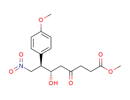 (6S,7R)-methyl 6-hydroxy-7-(4-methoxyphenyl)-8-nitro-4-oxooctanoate