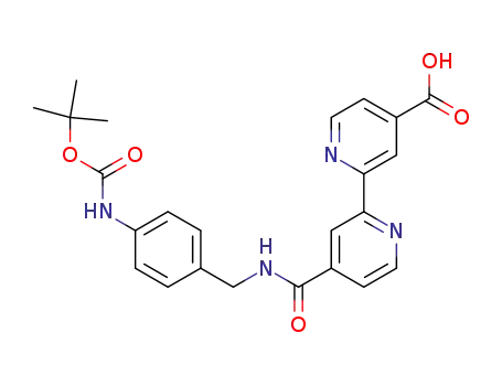 4'-(4-(tert-butoxycarbonylamino)benzylcarbamoyl)-2,2'-bipyridine-4-carboxylic acid