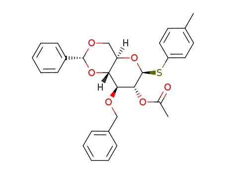 4-methylphenyl 2-O-acetyl-3-O-benzyl-4,6-O-benzylidine1-thio-β-D-galactopyranoside