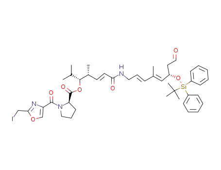 (R)-((3R,4R,E)-7-((S,2E,4E)-6-(tert-butyldiphenylsilyloxy)-4-methyl-8-oxoocta-2,4-dienylamino)-2,4-dimethyl-7-oxohept-5-en-3-yl) 1-(2-(iodomethyl)oxazole-4-carbonyl)pyrrolidine-2-carboxylate
