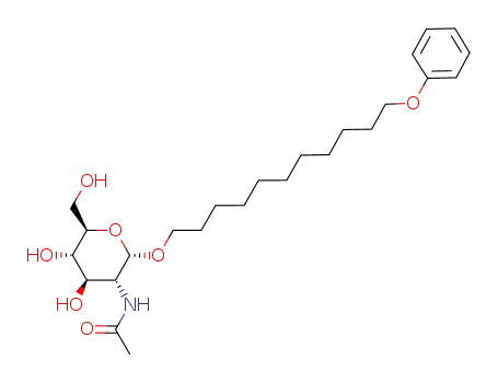 11-phenoxyundecyl 2-acetylamino-2-deoxy-α-D-glucopyranoside