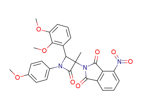2-[2-(2,3-dimethoxyphenyl)-1-(4-methoxyphenyl)-3-methyl-4-oxo-azetidin-3-yl]-4-nitroisoindole-1,3-dione