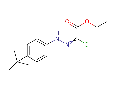 Molecular Structure of 148367-96-8 (ETHYL 2-CHLORO-2-[2-(4-TERT-BUTYLPHENYL)HYDRAZONO] ACETATE)