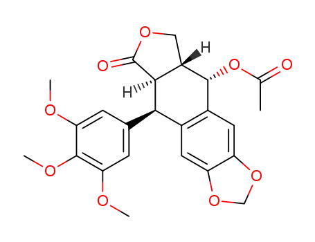 Molecular Structure of 1180-35-4 (Acetylepipodophyllotoxin)