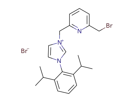 3-{[6-(bromomethyl)pyridin-2-yl]methyl}-1-(2,6-diisopropylphenyl)-1H-imidazol-3-ium bromide