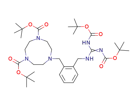 1-{o-[bis(tert-butoxycarbonyl)guanidino]xylyl}-4,7-bis(tert-butoxycarbonyl)-1,4,7-triazacyclononane