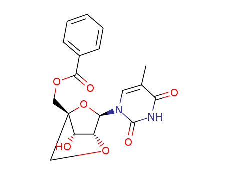 (1R,3R,4R,7S)-1-benzoyloxymethyl-7-hydroxy-3-(thymin-1-yl)-2,5-dioxabicyclo[2.2.1]heptane