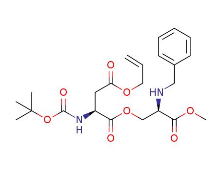 4-allyl 1-[(2R)-2-(benzylamino)-3-methoxy-3-oxopropyl] N-(tert-butoxycarbonyl)-L-aspartate