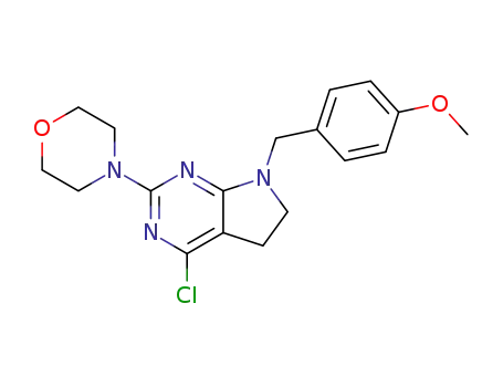4-[4-chloro-7-[(4-methoxyphenyl)methyl]-5,6-dihydropyrrolo[2,3-d]pyrimidin-2-yl]morpholine
