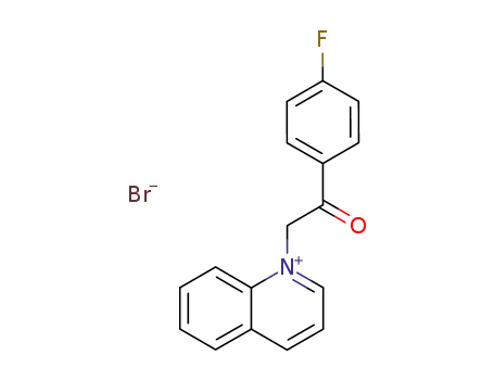 Molecular Structure of 442-70-6 (1-[2-(4-fluorophenyl)-2-oxoethyl]quinolinium)