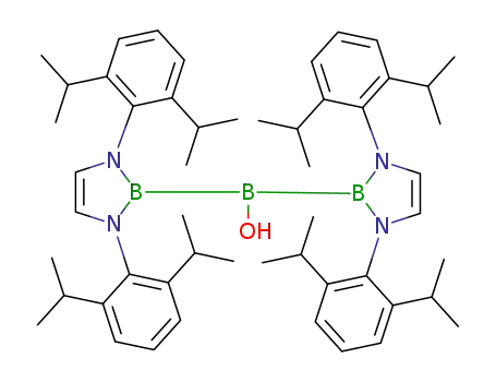 (((CH(CH<sub>3</sub>)2)2C<sub>6</sub>H<sub>3</sub>)2C<sub>2</sub>H<sub>2</sub>N<sub>2</sub>B)2B(OH)
