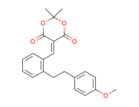 5-(2-(4-methoxyphenethyl)benzylidene)-2,2-dimethyl-1,3-dioxane-4,6-dione
