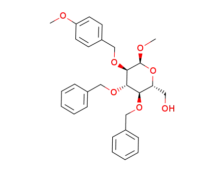 methyl 3,4-di-O-benzyl-2-O-(p-methoxybenzyl)-α-D-glucopyranoside
