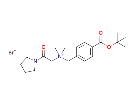 N-(4-tert-butoxycarbonyl)benzyl-N,N-dimethyl-2-oxo-2-(pyrrolidin-1-yl)ethanammonium bromide