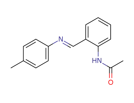 acetic acid-[2-((<i>E</i>)-<i>p</i>-tolylimino-methyl)-anilide]