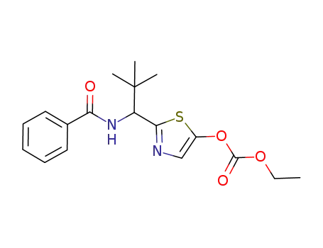 2-[1-(N-benzoylamino)-2,2-dimethylpropyl]-5-thiazolyl ethyl carbonate