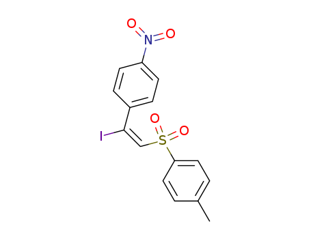 Benzene,1-[1-iodo-2-[(4-methylphenyl)sulfonyl]ethenyl]-4-nitro-, (E)- (9CI) cas  28995-74-6