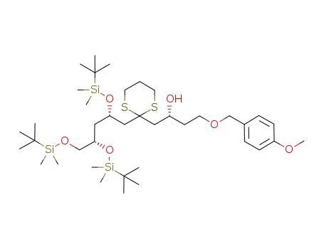(R)-1-(2-((2S,4S)-2,4,5-tris(tert-butyldimethylsilyloxy)pentyl)-1,3-dithian-2-yl)-4-(4-methoxybenzyloxy)butan-2-ol