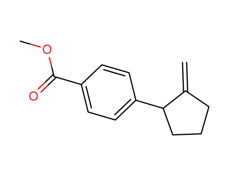 Molecular Structure of 1234215-45-2 (methyl 4-(2-methylenecyclopentyl)benzoate)