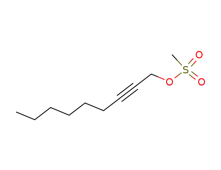 Molecular Structure of 58793-83-2 (2-Nonyn-1-ol, methanesulfonate)