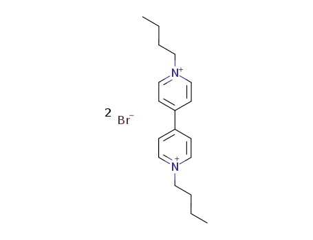 Molecular Structure of 32449-18-6 (4,4'-Bipyridinium, 1,1'-dibutyl-, dibromide)