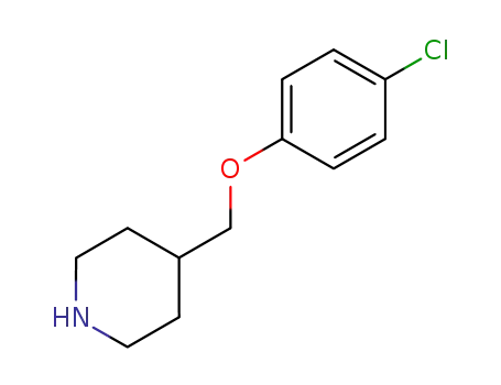 Molecular Structure of 63608-33-3 (4-(4-CHLORO-PHENOXYMETHYL)-PIPERIDINE)