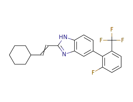 2-(2-cyclohexylvinyl)-5-(2-fluoro-6-trifluoromethylphenyl)-1H-benzimidazole