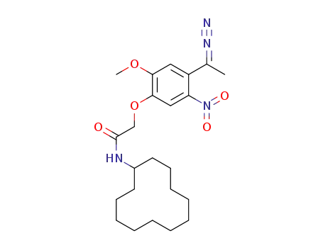 N-cyclododecyl-2-(4-(1-diazoethyl)-2-methoxy-5-nitrophenoxy)acetamide