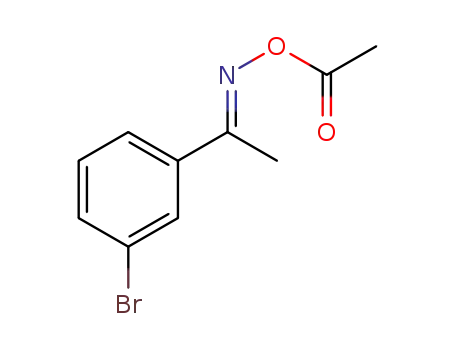 Molecular Structure of 1257846-25-5 ((E)-1-(3-bromophenyl)ethanone O-acetyl oxime)