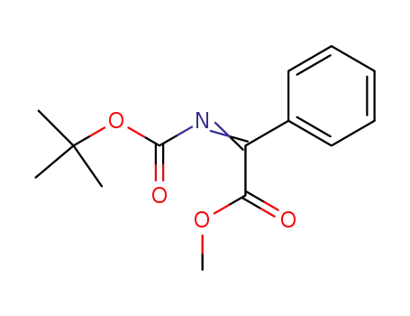 Benzeneacetic acid, a-[[(1,1-dimethylethoxy)carbonyl]imino]-, methyl
ester