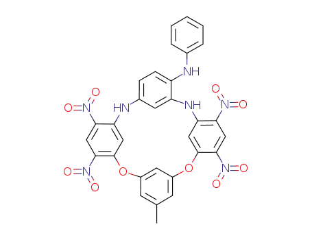 10-aminophenyl-23-methyl-4,6,16,18-tetranitro-8,14-diaza-2,20-dioxacalix[4]arene