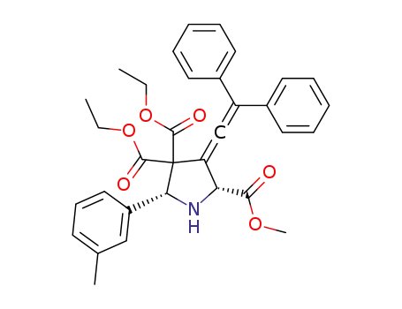 (2R,5R)-4,4-diethyl 2-methyl 3-(2,2-diphenylvinylidene)-5-m-tolylpyrrolidine-2,4,4-tricarboxylate