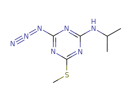 1,3,5-Triazin-2-amine,4-azido-N-(1-methylethyl)-6-(methylthio)-                                                                                                                                         