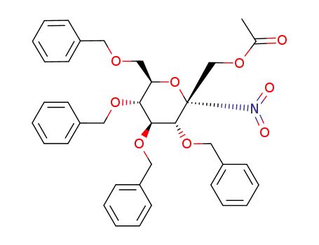 1-O-acetyl-3,4,5,7-tetra-O-benzyl-2-deoxy-2-nitro-α-D-gluco-heptulopyranose