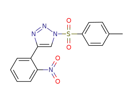 Molecular Structure of 1215090-01-9 (1-(4-methylbenzensulfonyl)-4-(2-nitrophenyl)-1H-1,2,3-triazole)
