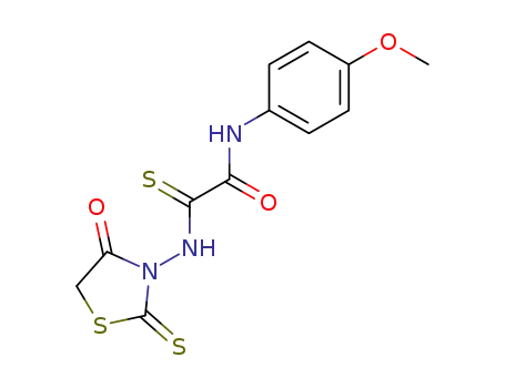 <i>N</i>-(4-methoxy-phenyl)-2-(4-oxo-2-thioxo-thiazolidin-3-ylamino)-2-thioxo-acetamide