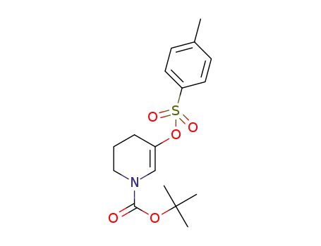 Molecular Structure of 1293370-51-0 (5-(Toluene-4-sulfonyloxy)-3,4-dihydro-2H-pyridine-1-carboxylic acid tert-butyl ester)