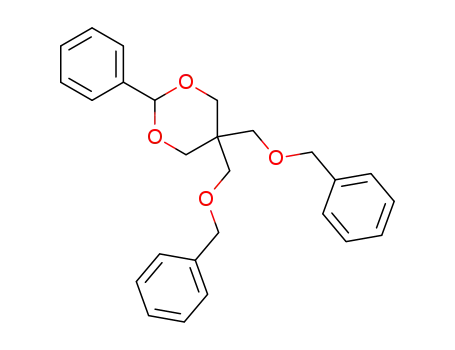 Molecular Structure of 82265-10-9 (2-phenyl-5,5-bis<(benzyloxy)methyl>-1,3-dioxane)