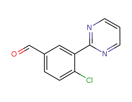 4-chloro-3-(pyrimidin-2-yl)benzaldehyde