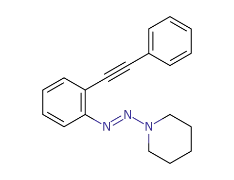 (E)-1-((2-(phenylethynyl)phenyl)diazenyl)piperidine