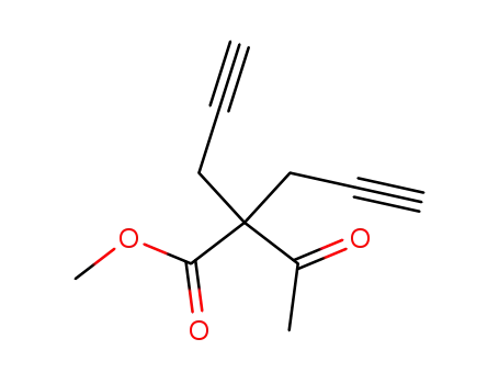 4-Pentynoic acid, 2-acetyl-2-(2-propynyl)-, methyl ester