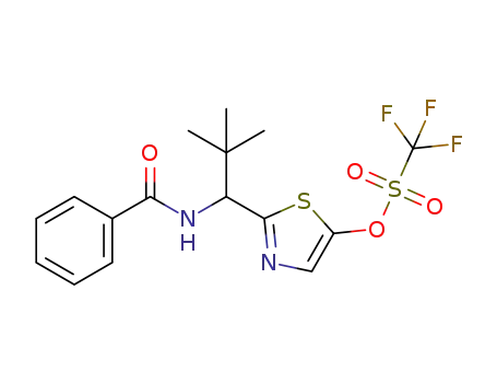 2-[1-(N-benzoylamino)-2,2dimethylpropyl]-5-thiazolyl triflate