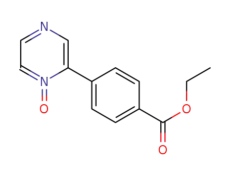 Molecular Structure of 1262526-13-5 (2-(4-(ethoxycarbonyl)phenyl)pyrazine N-oxide)