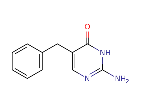 Molecular Structure of 873409-32-6 (2-Amino-5-benzyl-4-hydroxypyrimidine)