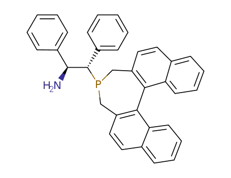 Molecular Structure of 1469882-57-2 ((1S,2S)-2-((S)-3H-dinaphtho[2,1-c:1',2'-e]phosphepin-4(5H)-yl)-1,2-diphenyl-ethanamine)